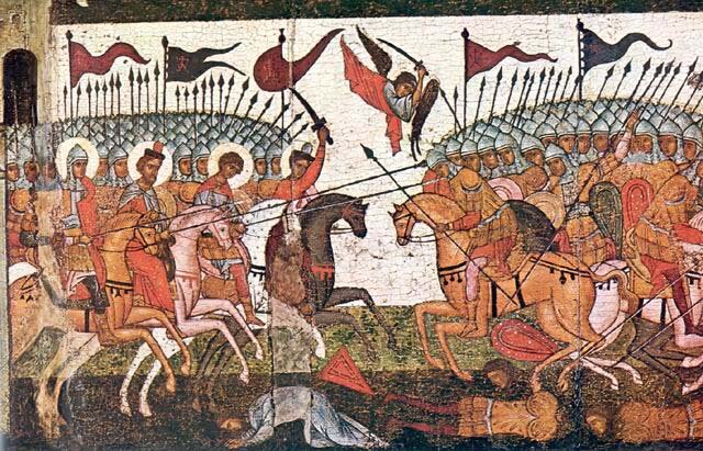 Битва новгородцев и суздальцев в 1170-м. Источник: wikipedia.org