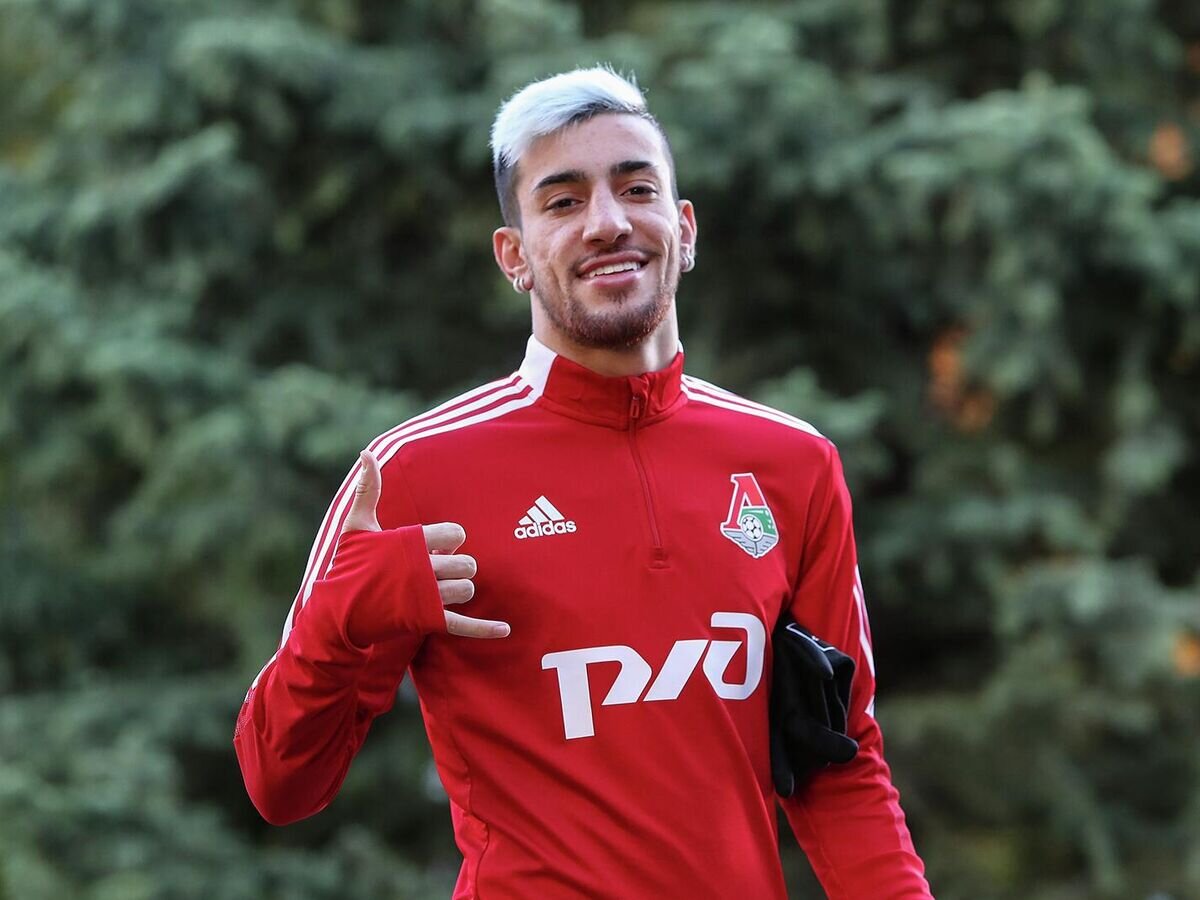    Нападающий "Локомотива" Педро Габриэл© Фото : Официальный сайт футбольного клуба "Локомотив"