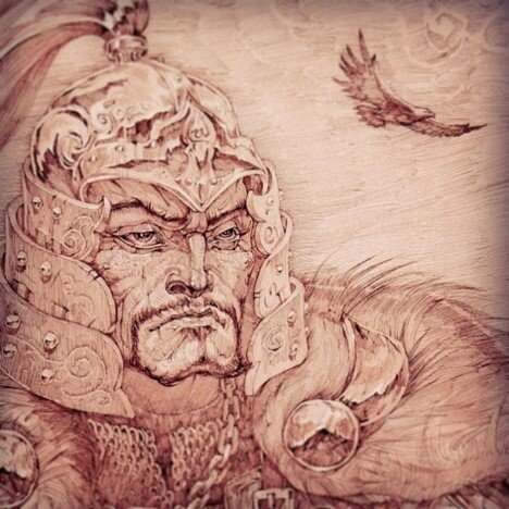 Так современные художники представляют хана Ногая. Из открытых источников