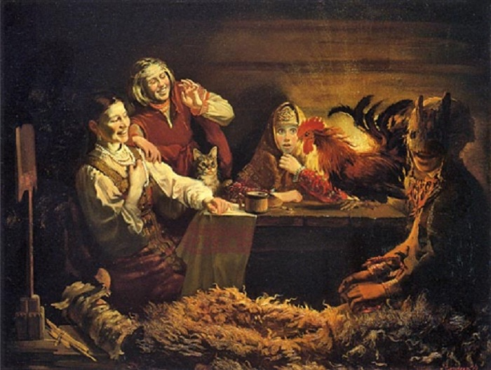 Юрий Сергеев. Ночное гадание. Святки. Источник livejournal.com