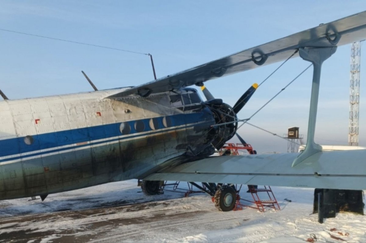    В аэропорту Кызыла из-за неисправности вынужденно сел самолёт Ан-2