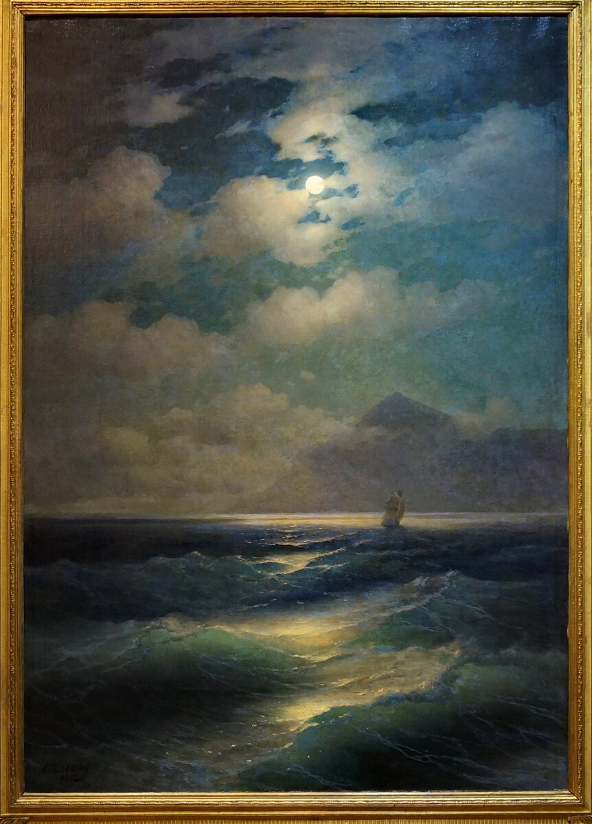 Морской вид при луне. 1878. Собрание Государственного Русского музея
