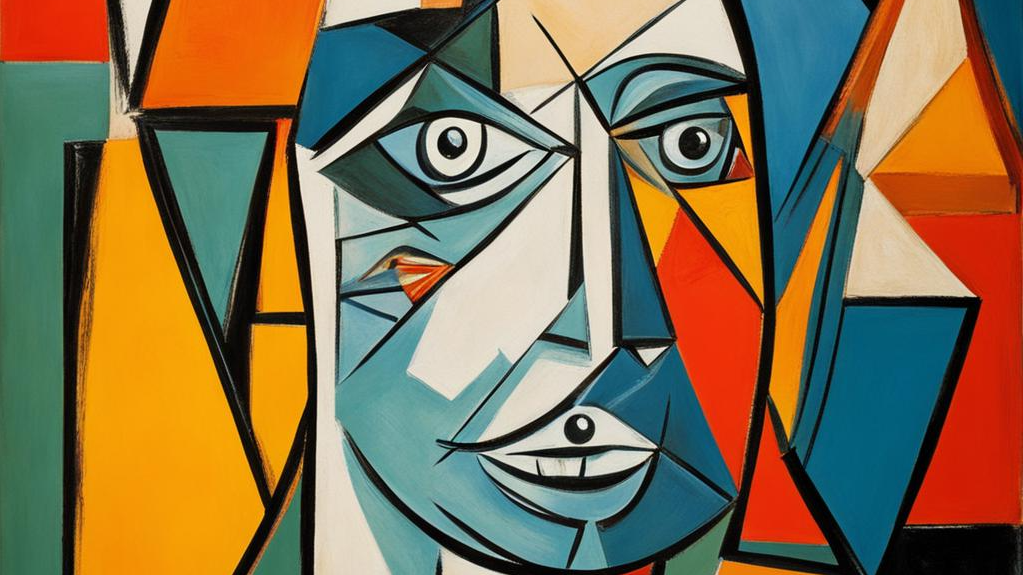 "Проход по лицу" в представлении художника-абстракциониста