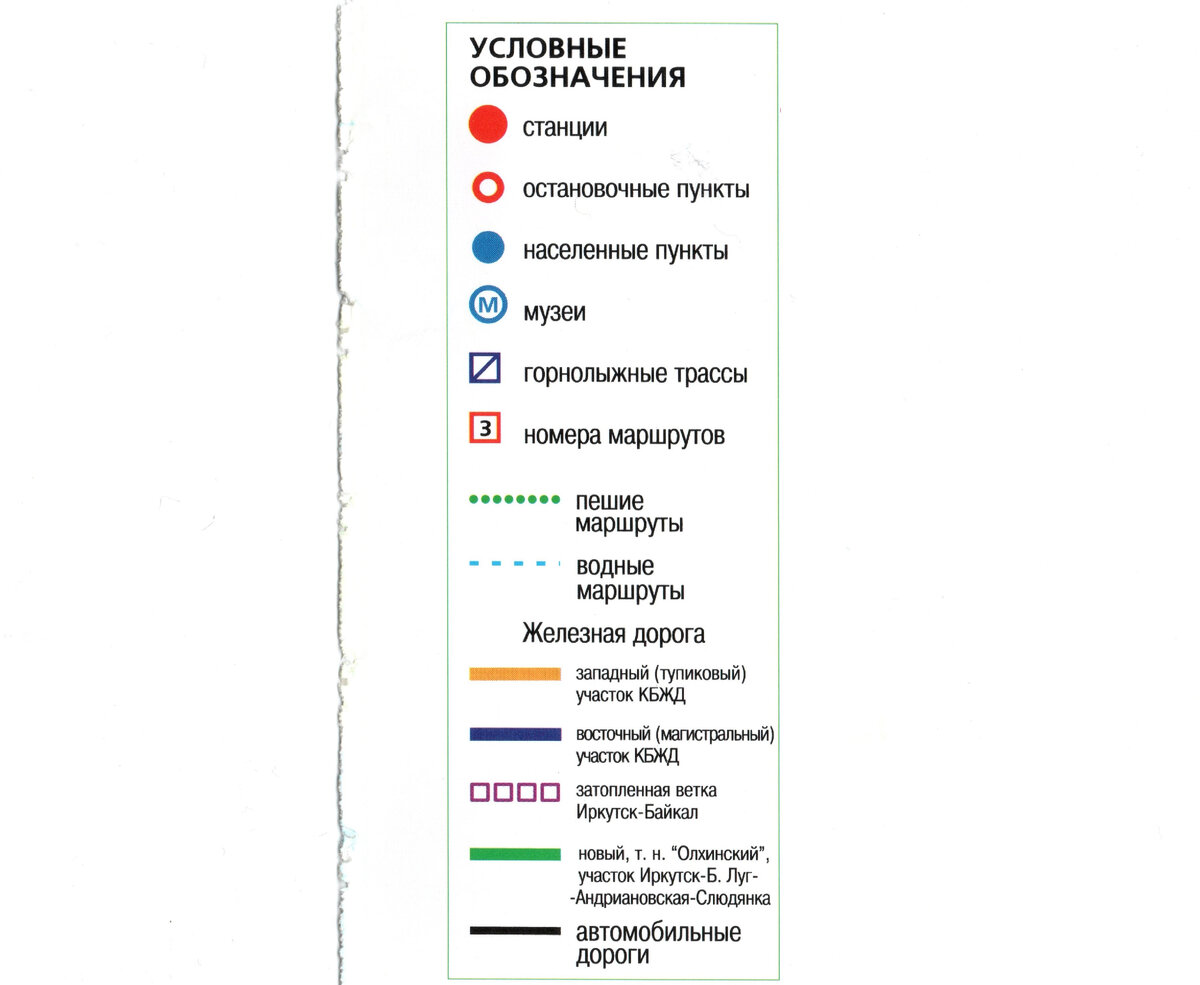 Условные обозначения на карте океанов