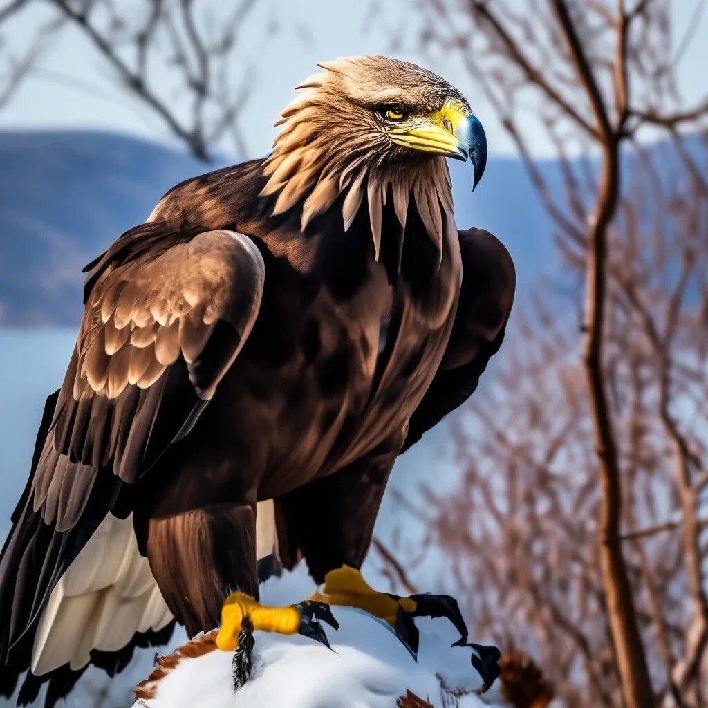 Орлан. Иллюстрация нейросети "Шедеврум"