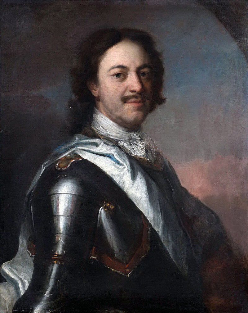 Портрет Петра Первого. Художник Карл де Моор. Портрет написан в 1717 г., в Гааге, где Петр был на лечении.