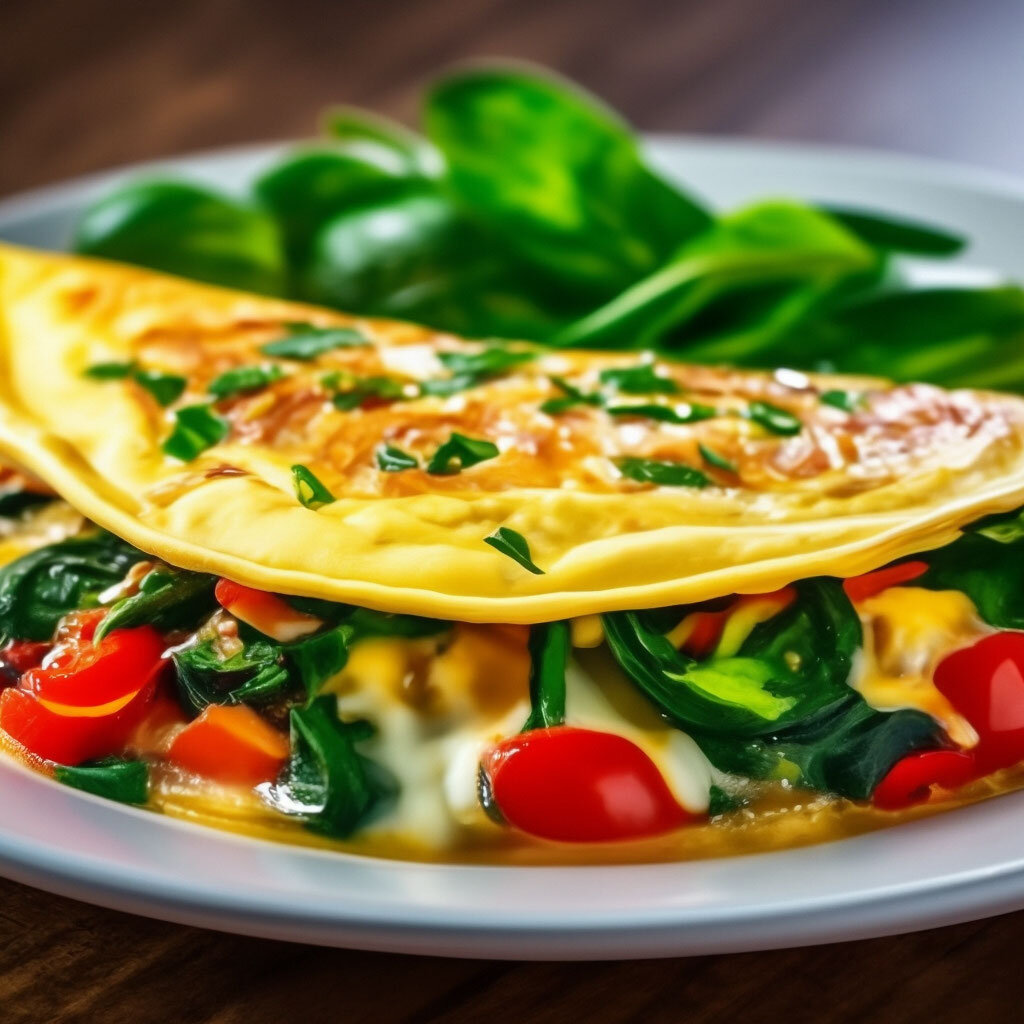 Торт-омлет с овощами