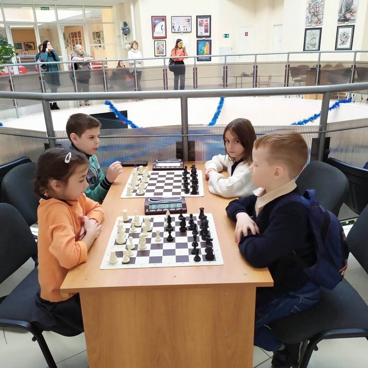 В дебюте партии.