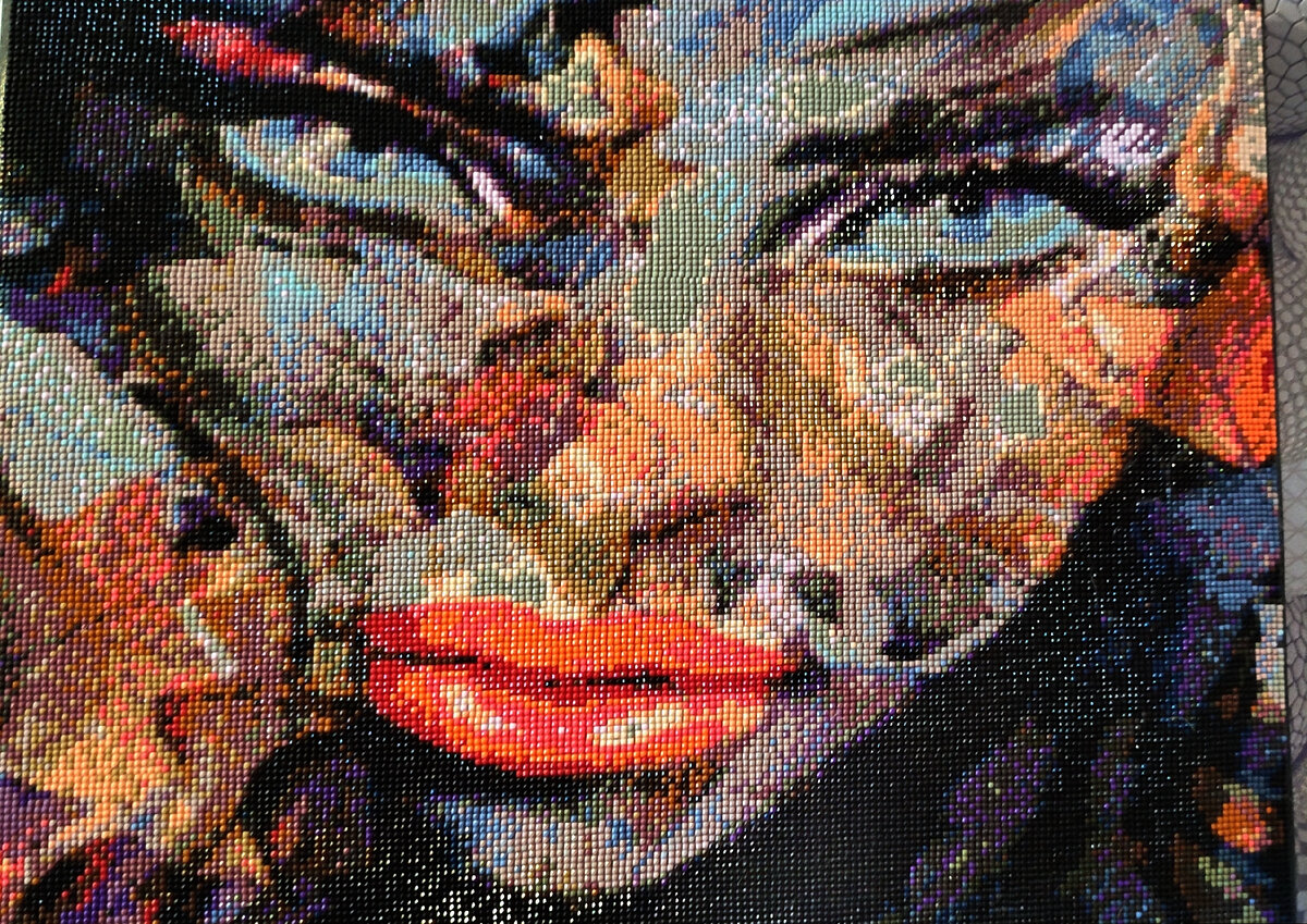 Одна из моих работ. Алмазная мозаика... давно я что-то не занималась своим хобби, всё больше снег чищу 😂