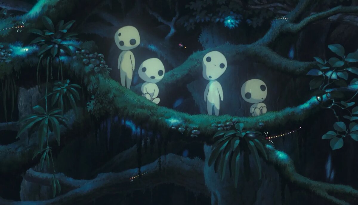 Кадр из аниме «Принцесса Мононоке»   📷