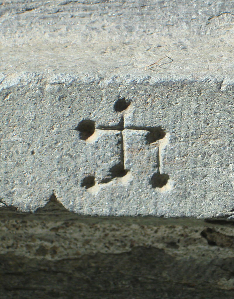 Клеймо (метка) каменщика, собор Нидароса, Норвегия, начало XIV века / Mason's mark, Nidaros Cathedral, Norway, early 14th century