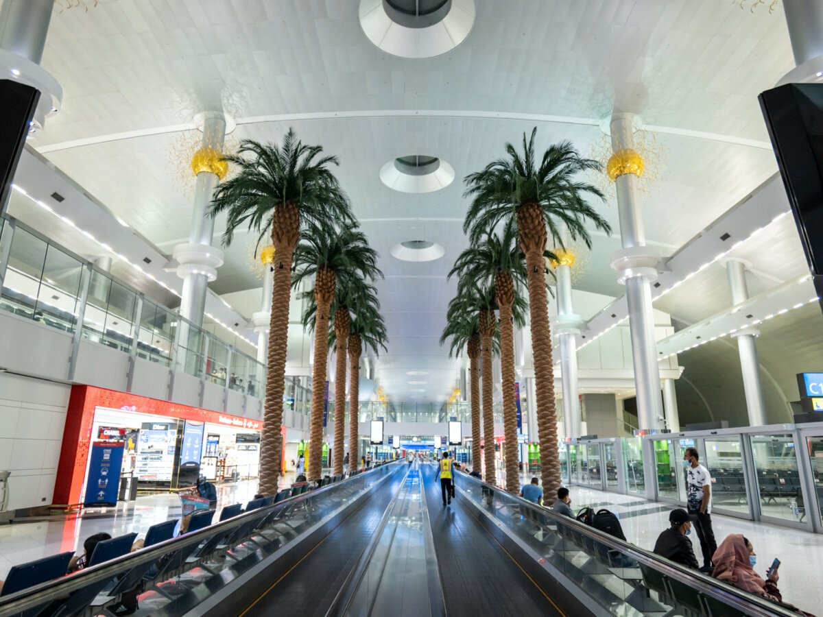 Интерьер аэропорта Дубая 