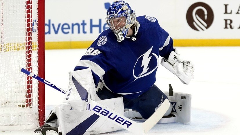     Голкипер «Тампа-Бэй» Андрей Василевский AP