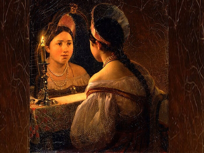 Гадающая Светлана. Художник: Карл Брюллов