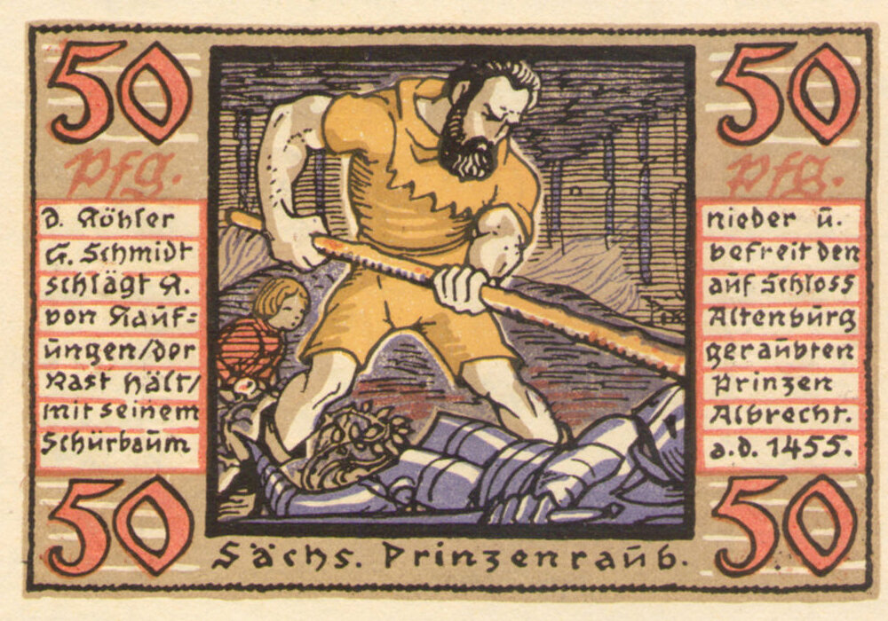 Альтенбург. 50 пфеннигов 1921 (реверс)