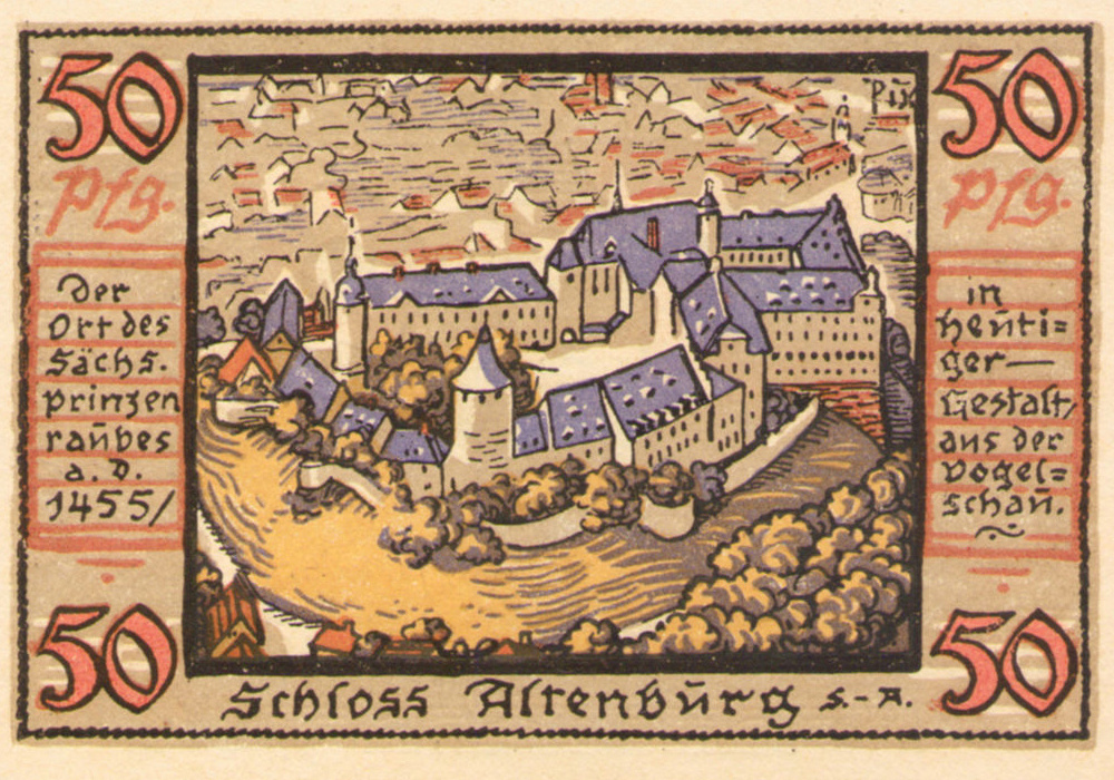 Альтенбург. 50 пфеннигов 1921 (реверс)