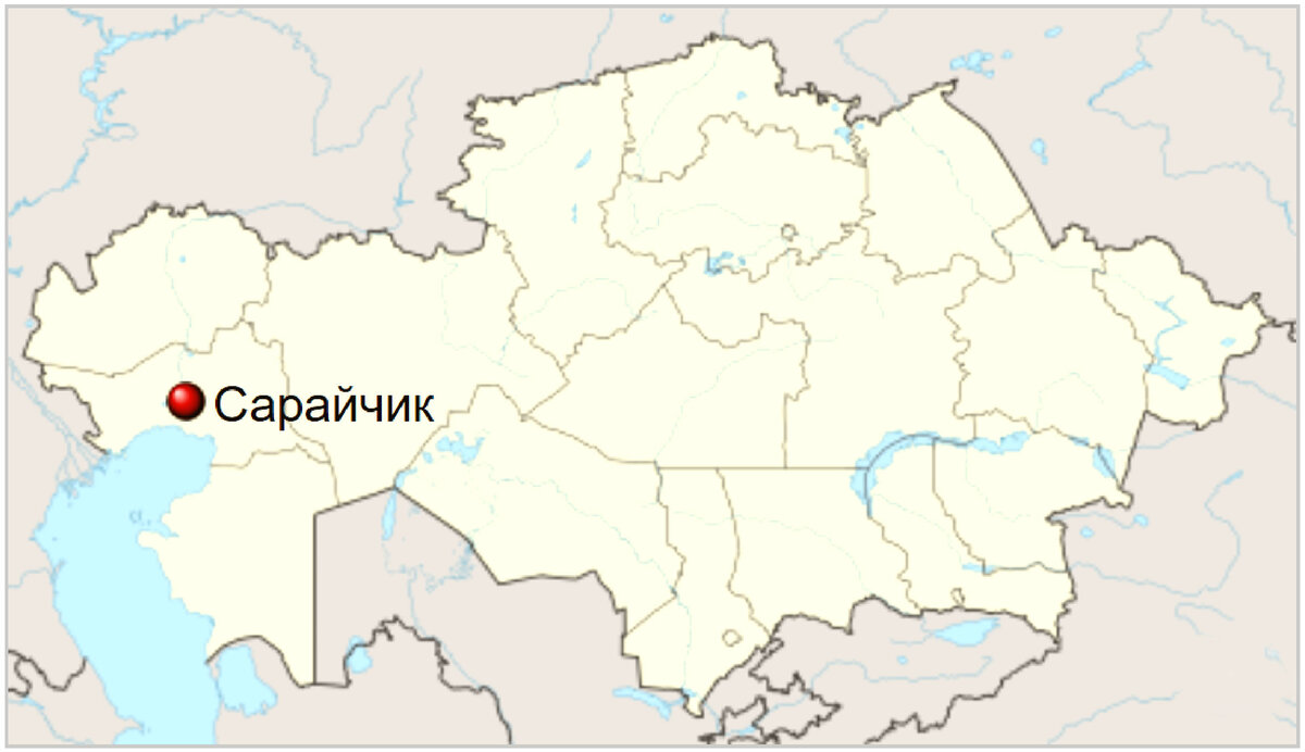 Карта расположения древнего городища