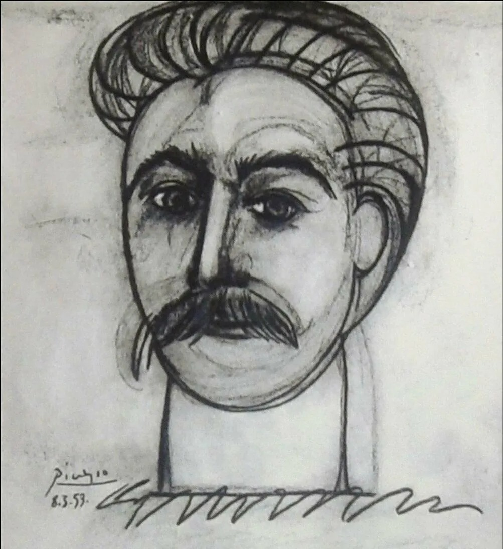 Узнав о смерти Сталина Пабло Пикассо тут же сделал его портрет. Теперь это мало известно.