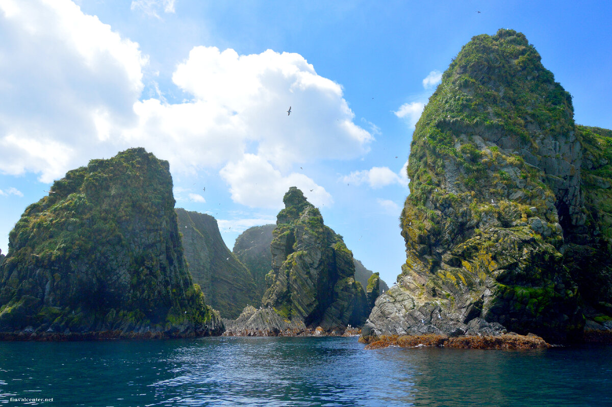 Итуруп, "летающие скалы" Урумпет