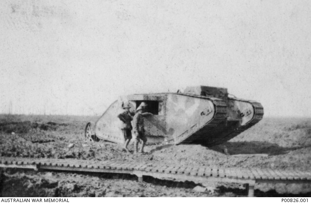 Первое появление танков на Сомме