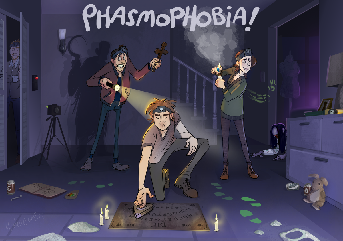 Phasmophobia - это психологический онлайн-хоррор для четырёх игроков, в кот...