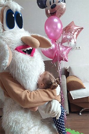 Поздравление в костюме домового 4500/15 мин.