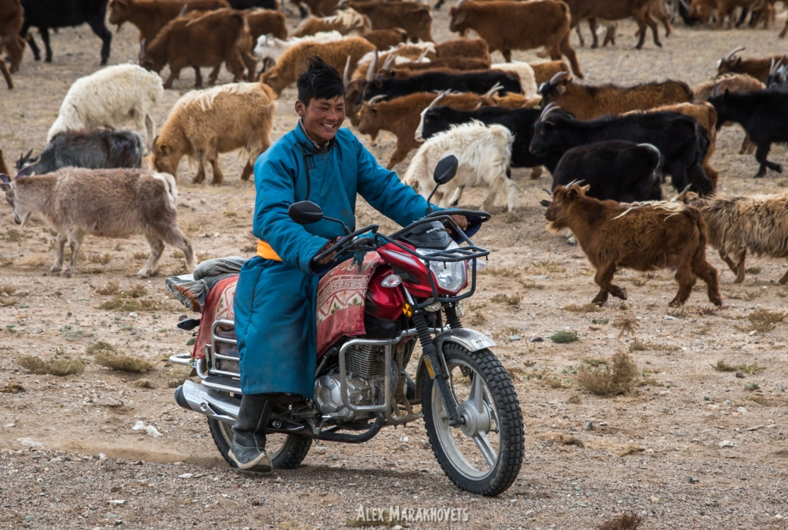 В теплом стеганом халате куда лучше, чем в кожаной куртке. И еще одеяло на сиденье с национальным узором. Круто смотрится