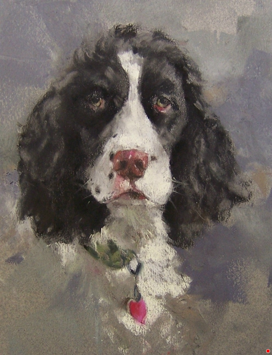 Майк Биман. Сэди. Пастель. Бумага. . Размер: 9 x 7 дюймов https://www.mikebeeman.com/portfolio-viewer?collection=31475#lg=1&artworkId=550377
