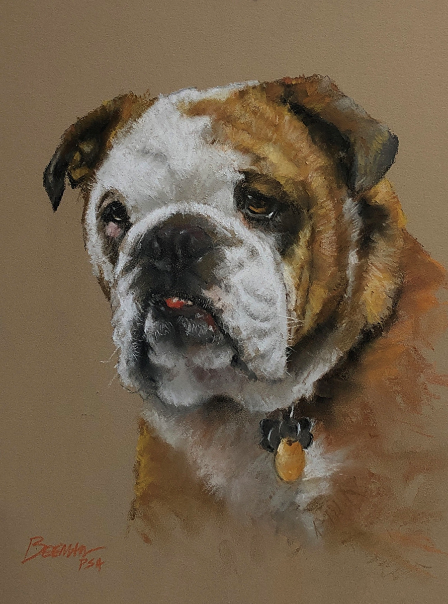 Майк Биман. Танк. Пастель. Бумага. Размер: 14 х 11 дюймов https://www.mikebeeman.com/portfolio-viewer?collection=31475#lg=1&artworkId=3060721
