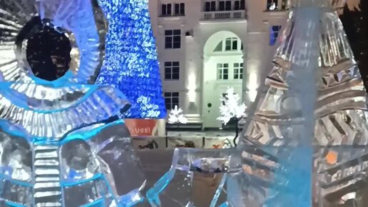 Ледяная сказка❄️ Кемерово ❄️ площадь Советов❄️