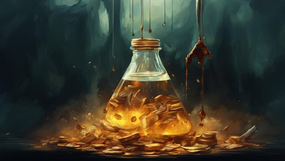    нефть и деньги Автор фото: нейросеть