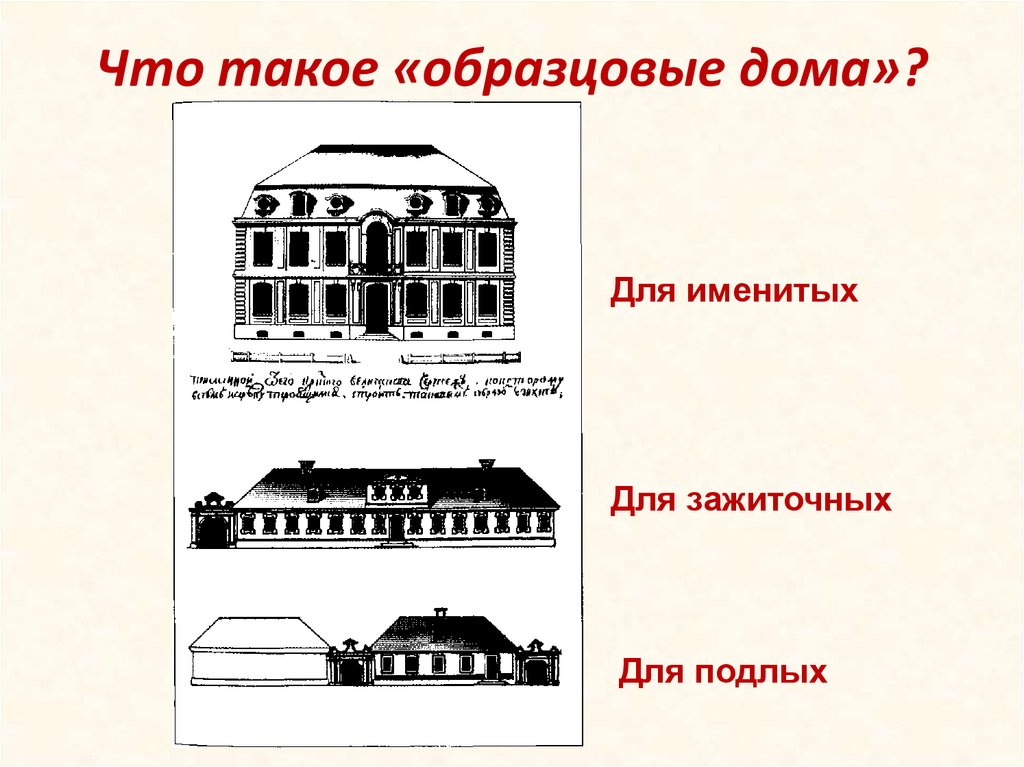 Серия образцовых проектов 1714 года состояла из