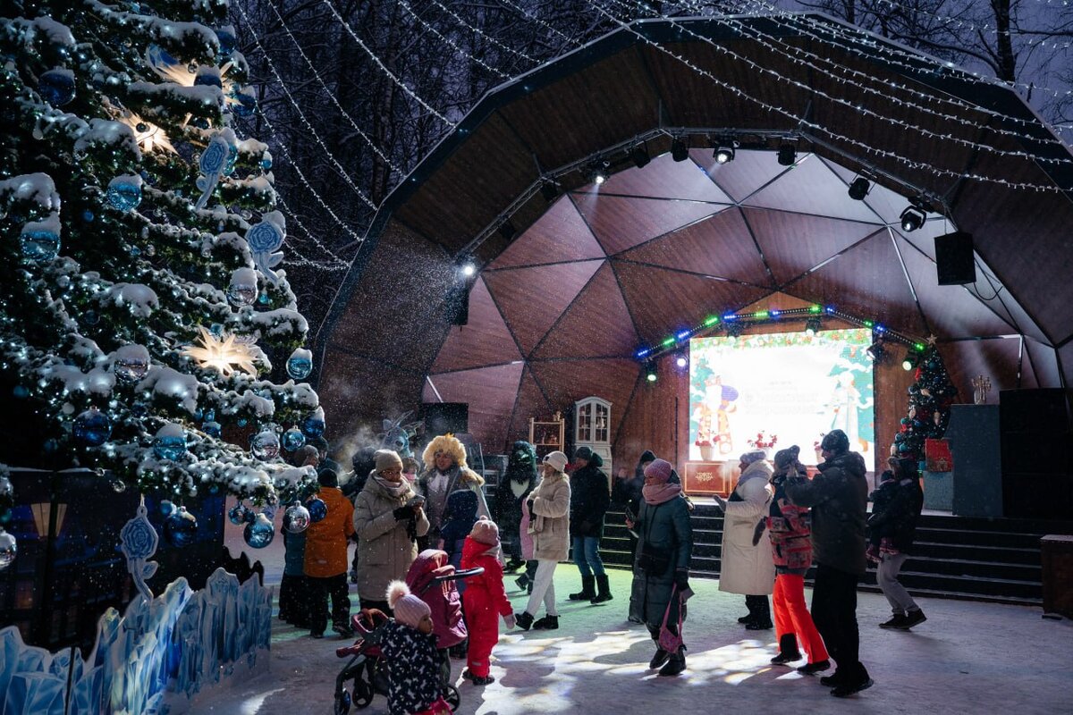 Москва празднует новый год