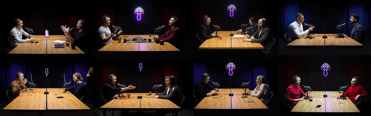 Кадры с моих подкастов и продающих интервью