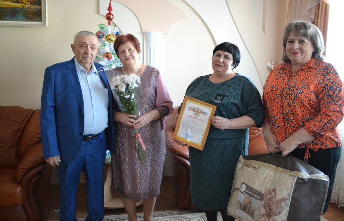    В Курской области супруги Барсук отметили 50-летие семейной жизни