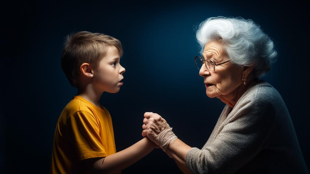 свекровь учит внука