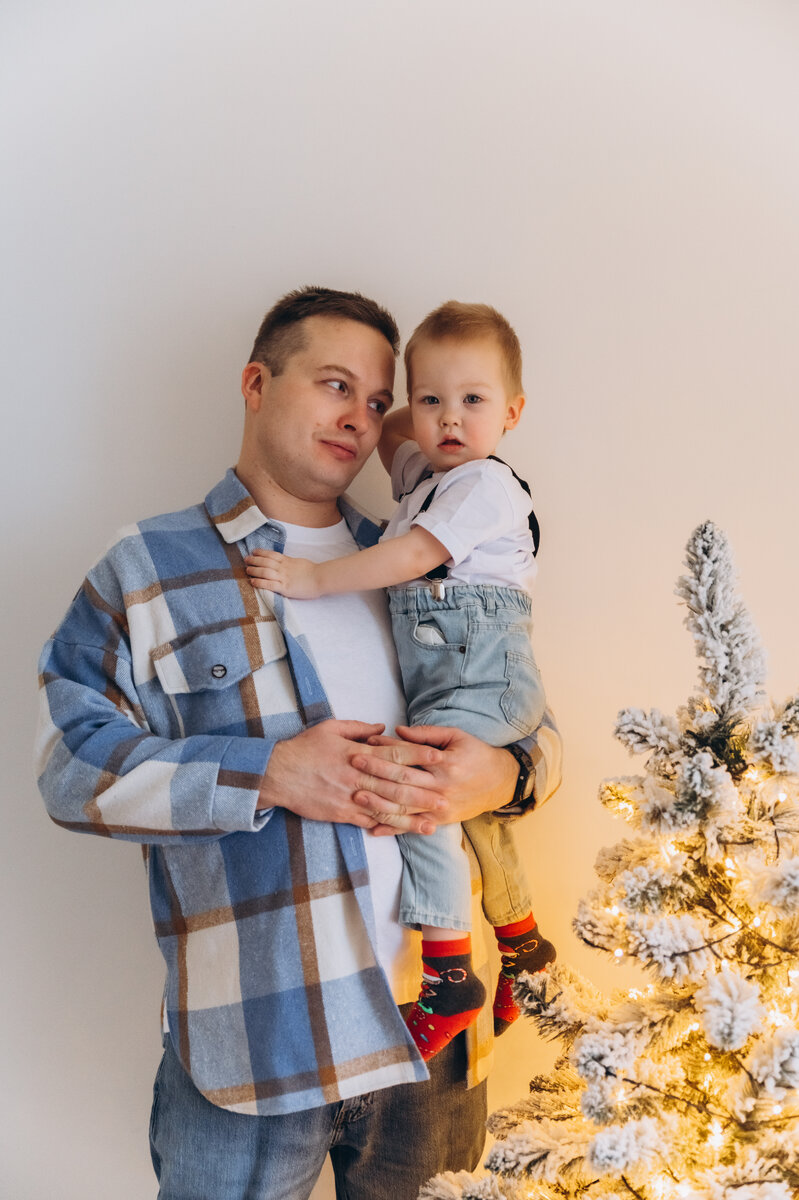 Петя с папой