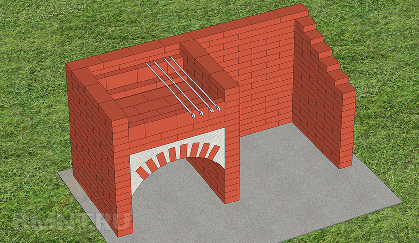 Барбекю из кирпича своими руками | Строительный портал