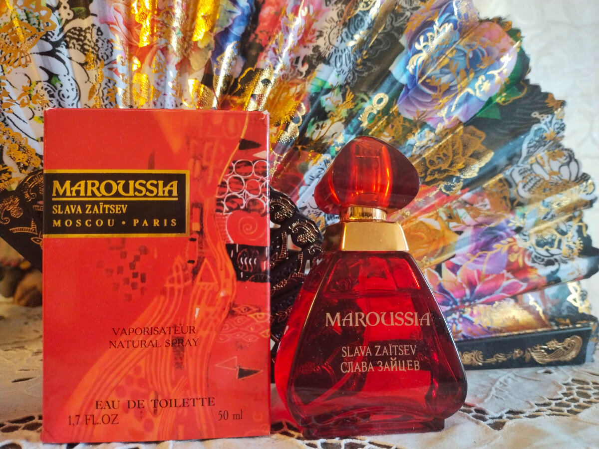 Maroussia Slava Zaitsev — это аромат для женщин, он принадлежит к группе восточные цветочные. Maroussia выпущен в 1992 году. Верхние ноты: Альдегиды, Цветок апельсина, Персик и Бергамот; средние ноты: Гвоздика (цветок), Иланг-иланг, Тубероза, Гелиотроп, Ирис, Жасмин, Роза, Орхидея и Ландыш; базовые ноты: Цибетин, Сандал, Амбра, Бензоин, Ваниль, Мускус, Бобы тонка и Кедр