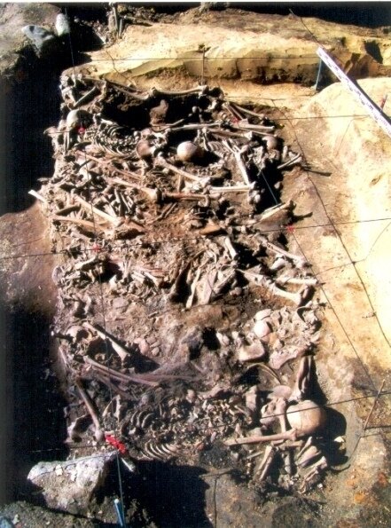 На самом деле, монгольское нашествие придумали, а археологи знай скелеты в ямы подкладывают