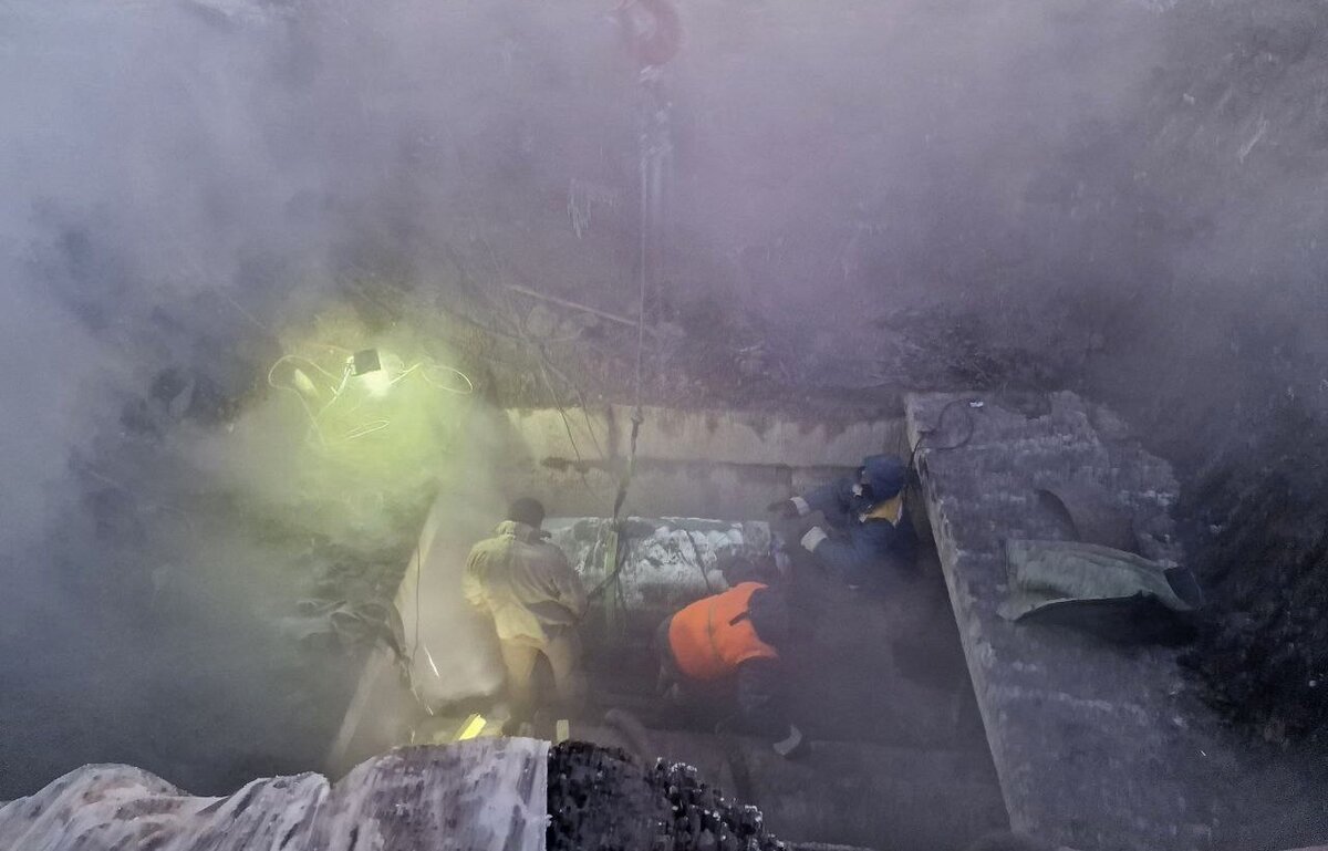    В Курске завершён ремонт тепломагистрали на улице Энгельса