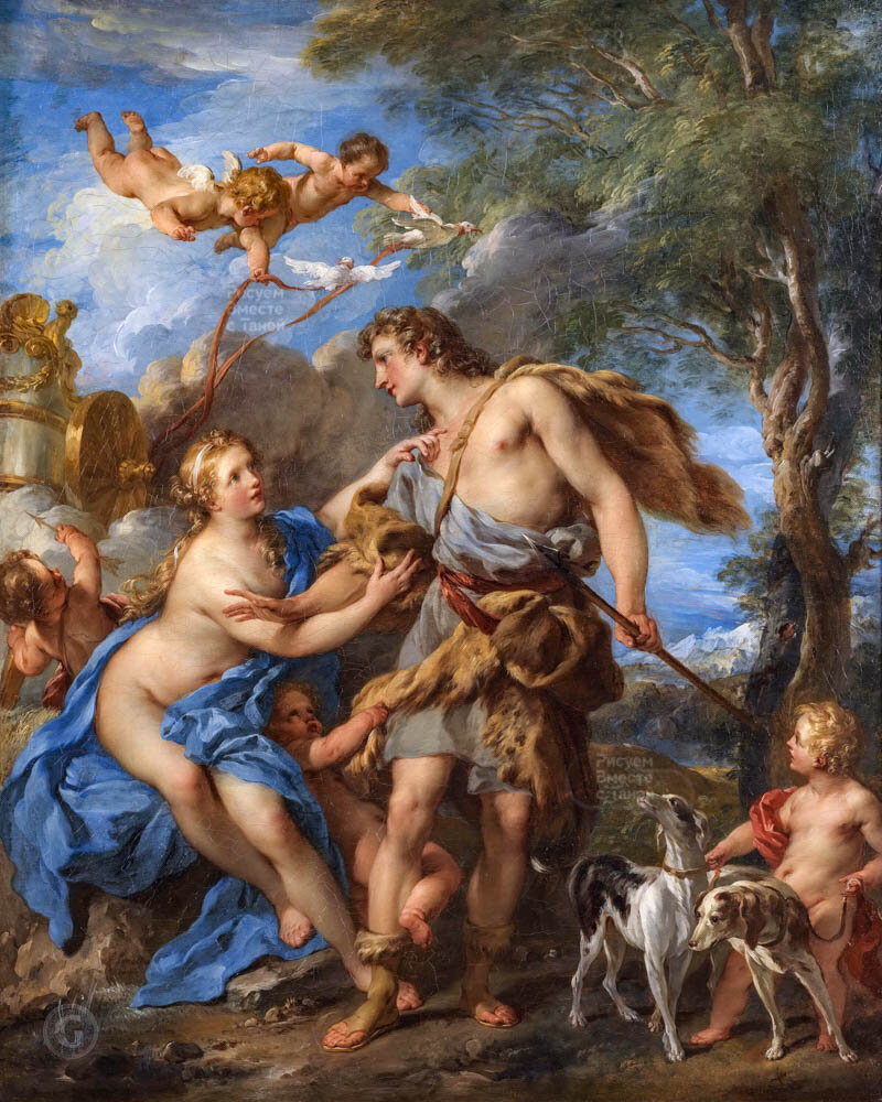 Франсуа Лемуан – Венера и Адонис 1729