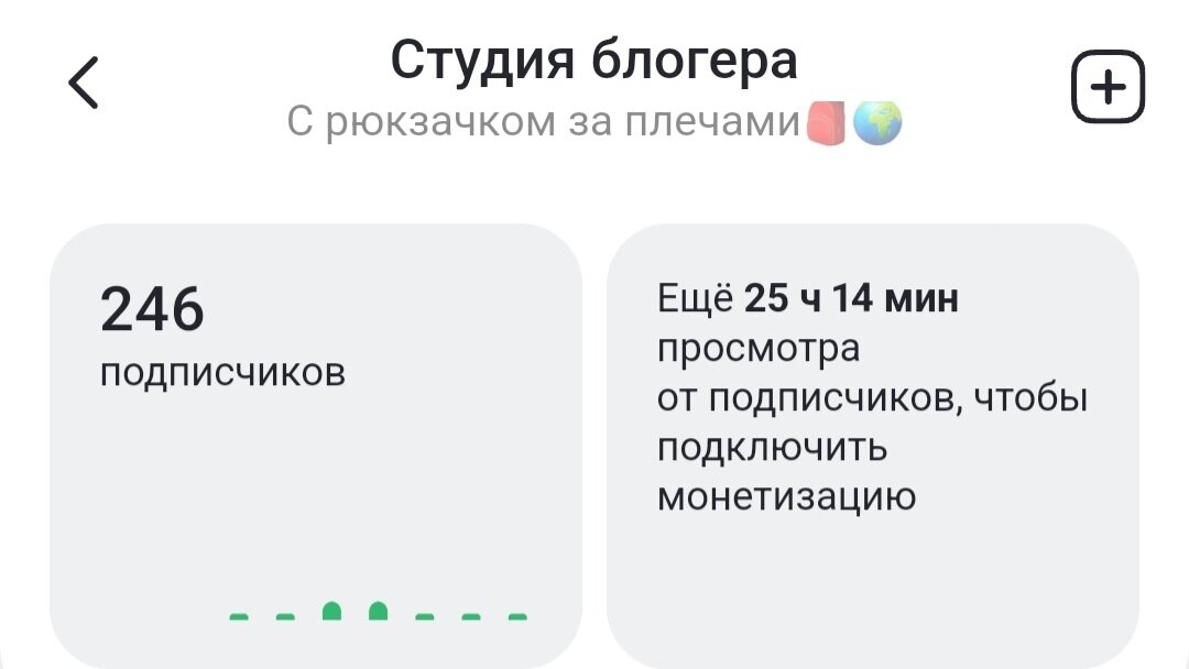 Для подключения монетизации мне необходимо набрать ещё 25 часов просмотра, и эта цифра не уменьшается уже несколько месяцев при условии, что у отдельных статей весьма неплохие показы и дочитывания