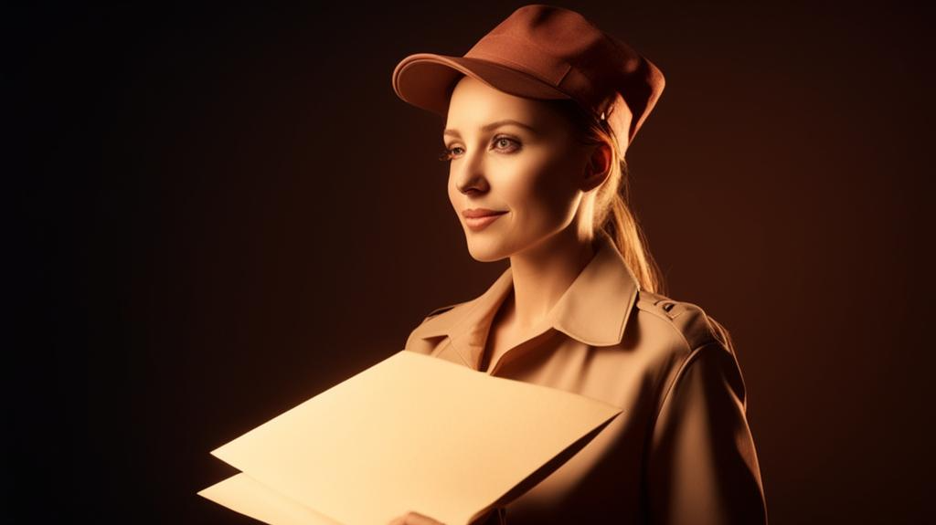 почтальон разносит письма