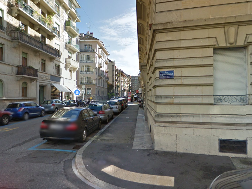 Улица Эжен-Дюпон в Женеве. Фото Google Maps