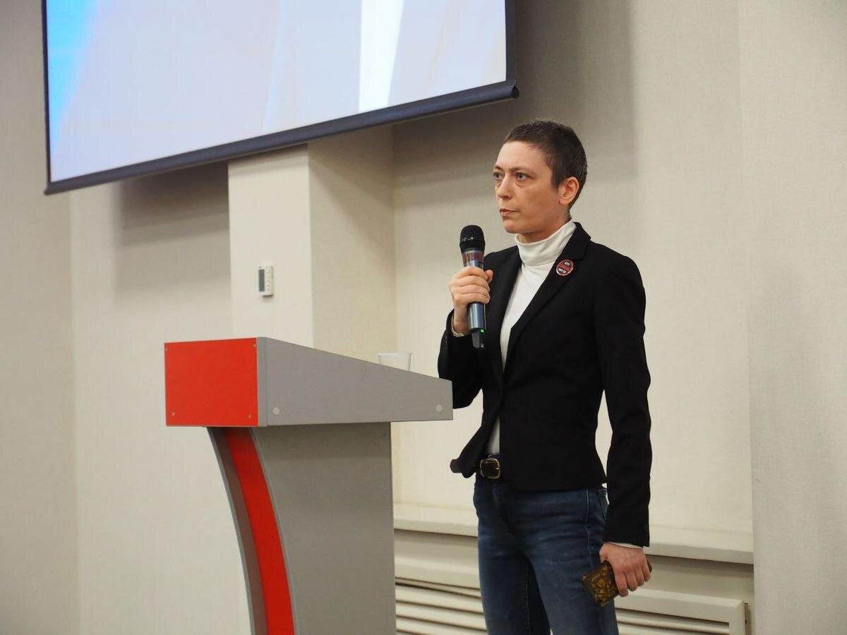 Представитель общественного движения «Гражданский Петербург» Ольга Лихацкая. Фото: Дмитрий Абрамов / MR7