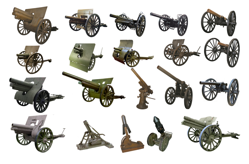 Бурное развитие артиллерийской техники в начале XX века, протекавшее благодаря промышленной революции, лучше всего видно на примере полевой артиллерии.