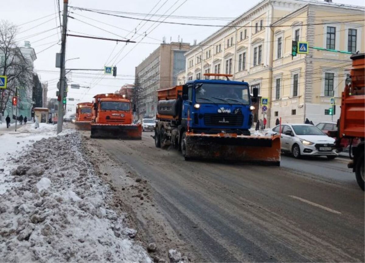 За сутки в Туле убрали 3130 кубических метров снега | «Тульские новости» |  Дзен