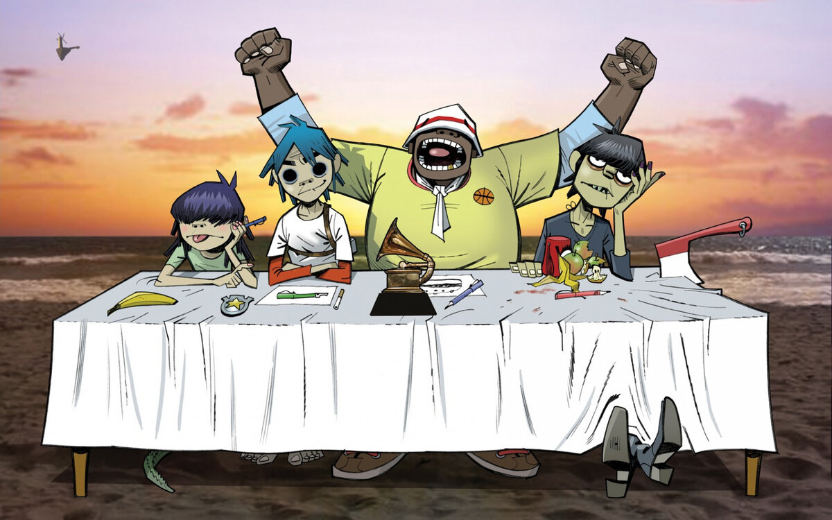 Gorillaz. Фото взято из открытого доступа в Интернете