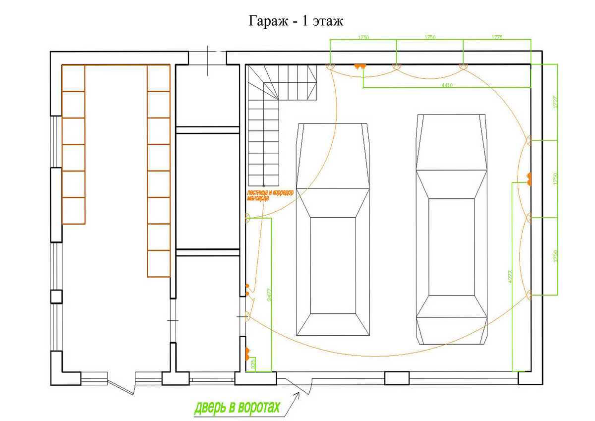 Эскизы реконструкции гаража